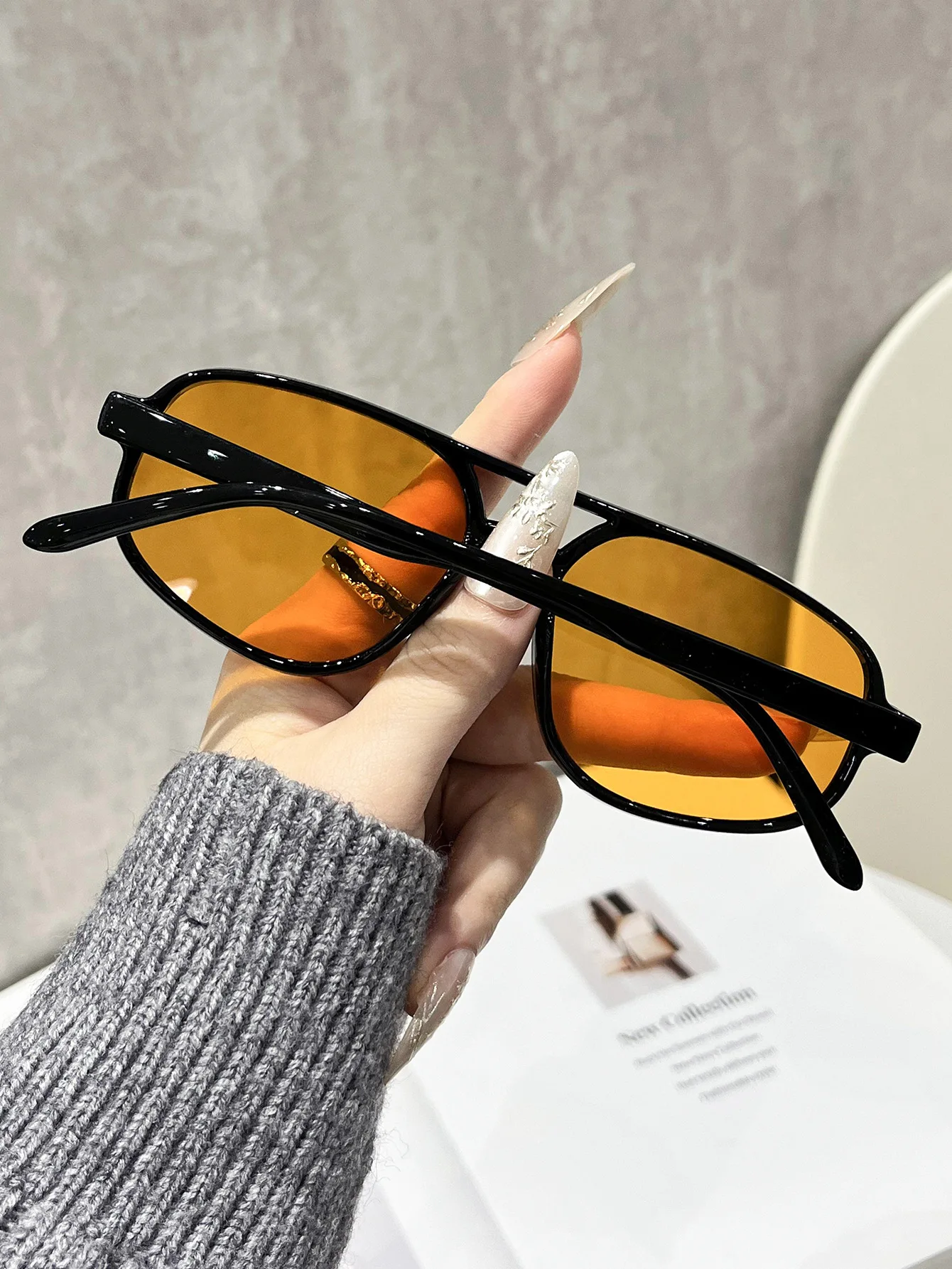 Retro Pilot Sunglasses – 2026 Vintage Double Bridge Luxury Shades for Women - Image 11