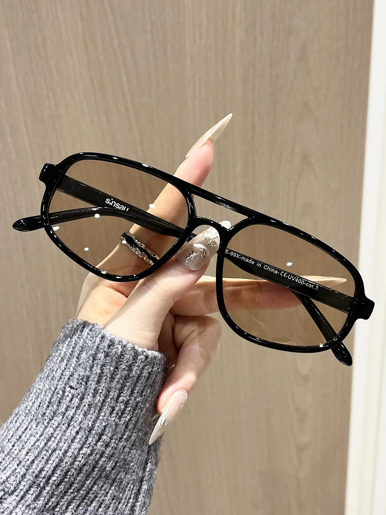 Retro Pilot Sunglasses – 2026 Vintage Double Bridge Luxury Shades for Women - Image 14