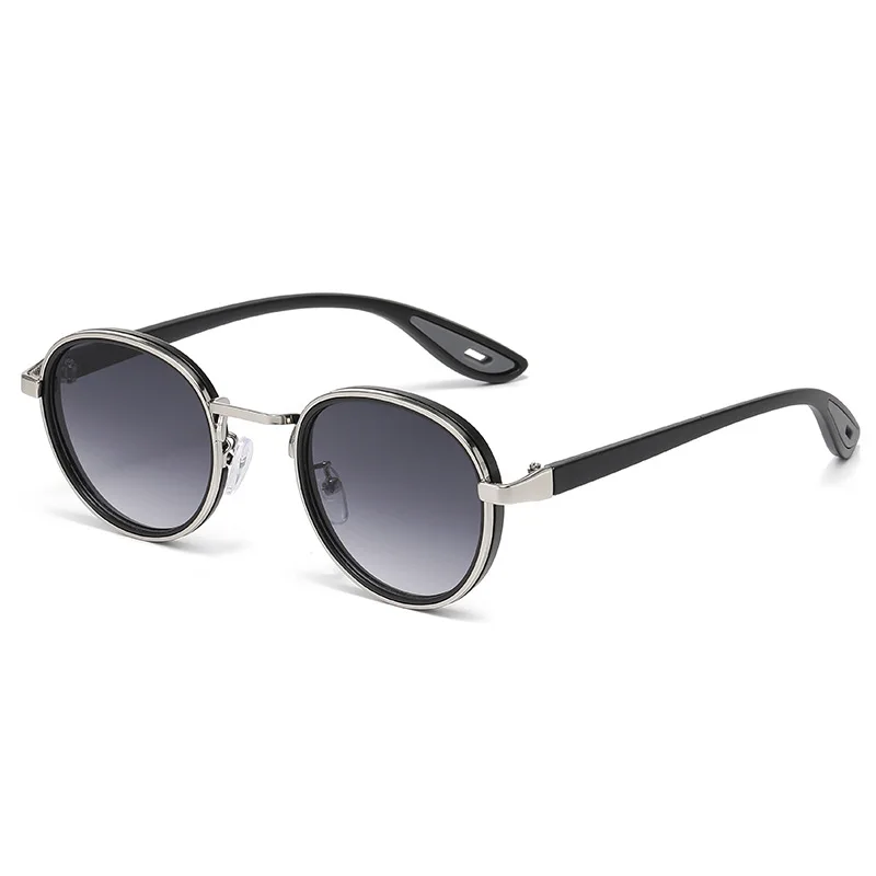 Vintage Round Sunglasses – Unisex Metal Frame UV400 Driving Shades - Image 8
