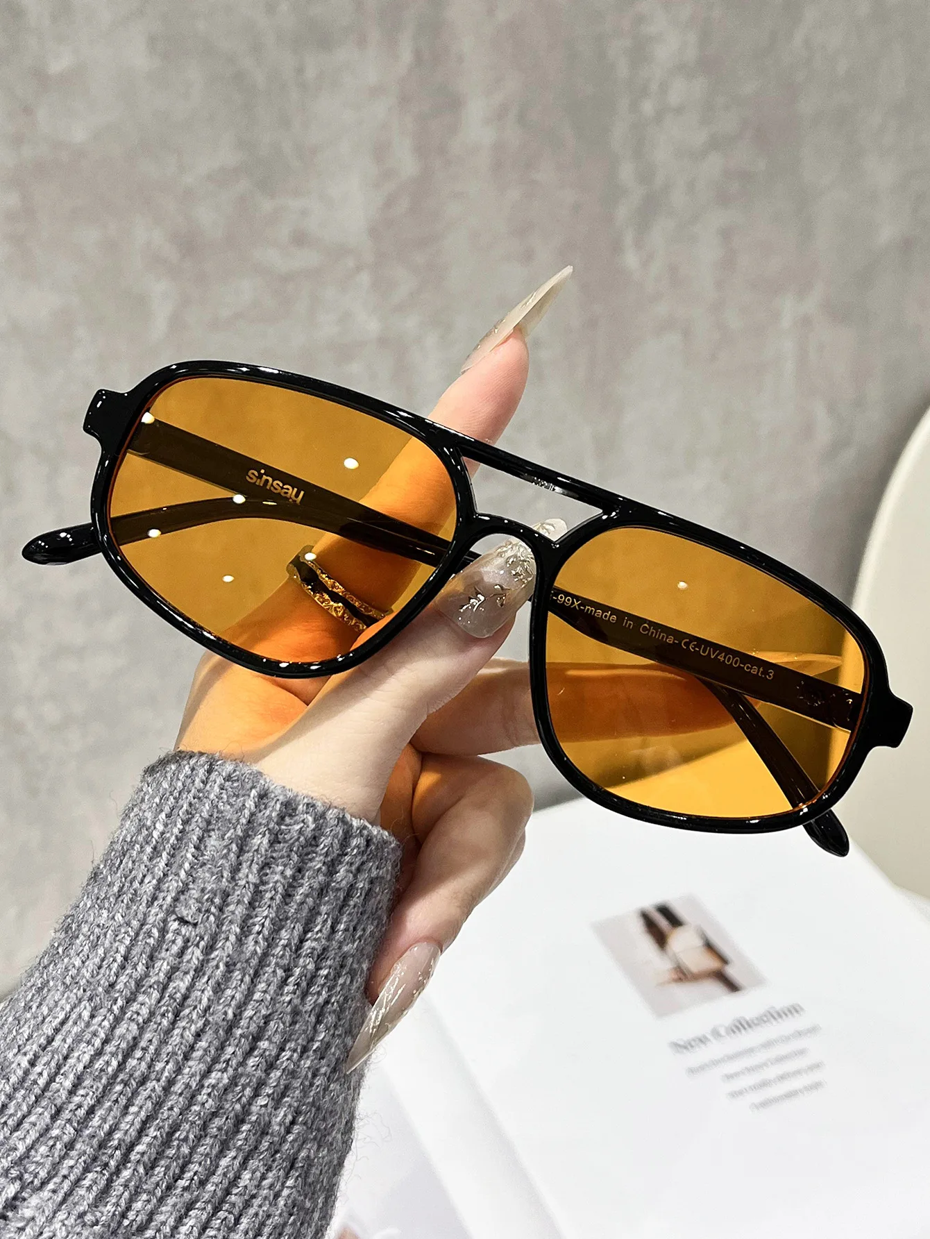 Retro Pilot Sunglasses – 2026 Vintage Double Bridge Luxury Shades for Women - Image 12