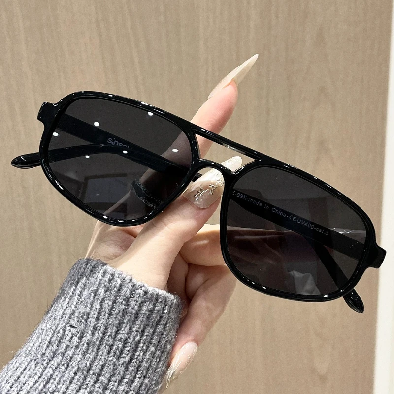 Retro Pilot Sunglasses – 2026 Vintage Double Bridge Luxury Shades for Women - Image 7