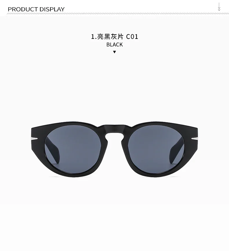 Retro Small Round Sunglasses Men Women Cat Eye Brand Designer Eyewear Literary Vintage Shades Driving Eyeglasses UV400 De Sol - Image 10