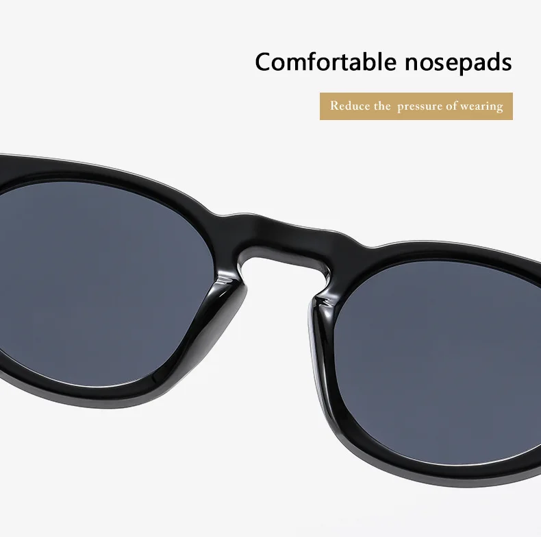 Retro Small Round Sunglasses Men Women Cat Eye Brand Designer Eyewear Literary Vintage Shades Driving Eyeglasses UV400 De Sol - Image 15
