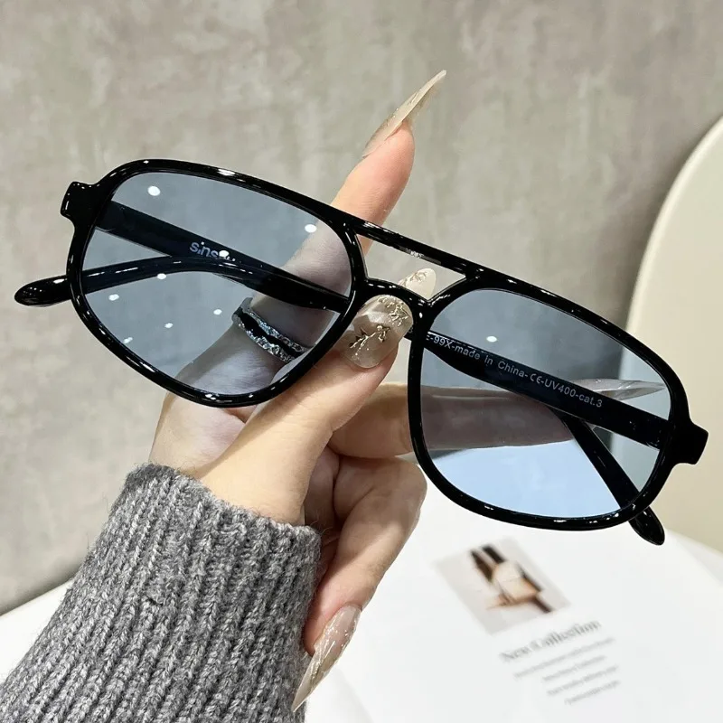 Retro Pilot Sunglasses – 2026 Vintage Double Bridge Luxury Shades for Women - Image 2