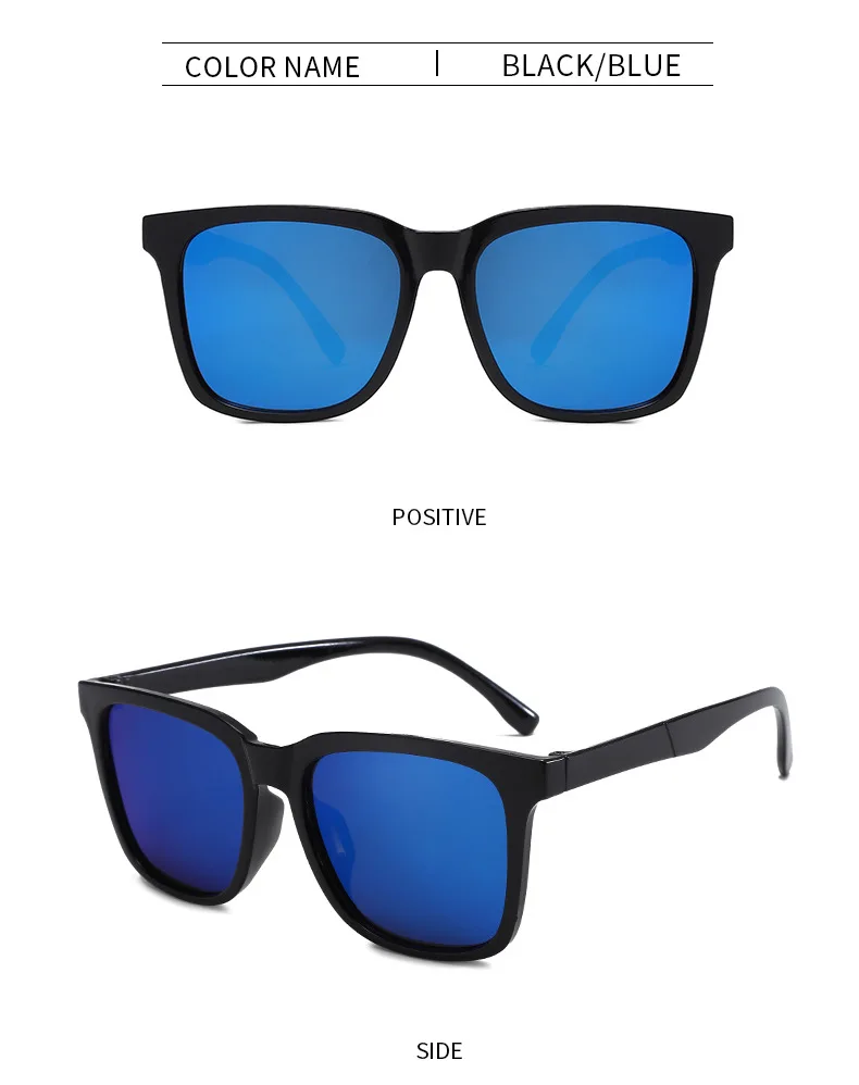 LOVINGFANG Men’s Square Sunglasses – Classic Mirror Acrylic Lenses - Image 18