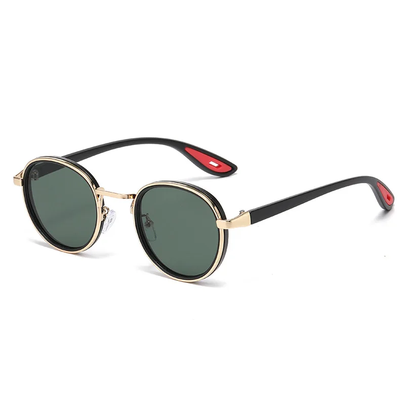 Vintage Round Sunglasses – Unisex Metal Frame UV400 Driving Shades - Image 9