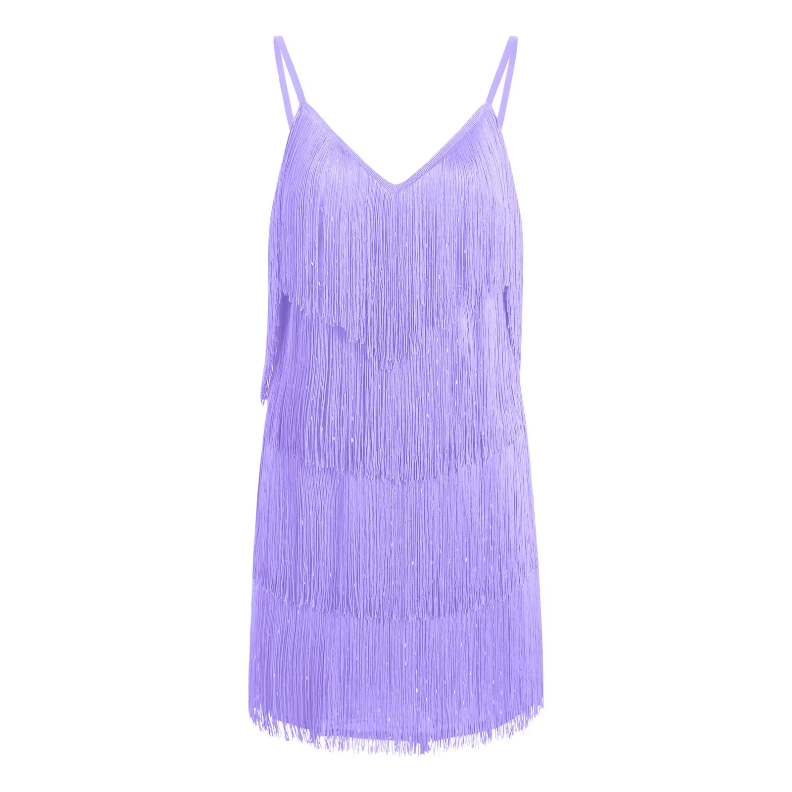 Women Sexy Soild Color Dress Suspender Mini Tassel Skirt Club Nightclub Party Dress Sleeveless Slimming Fashion Sexy Dresses - Image 5