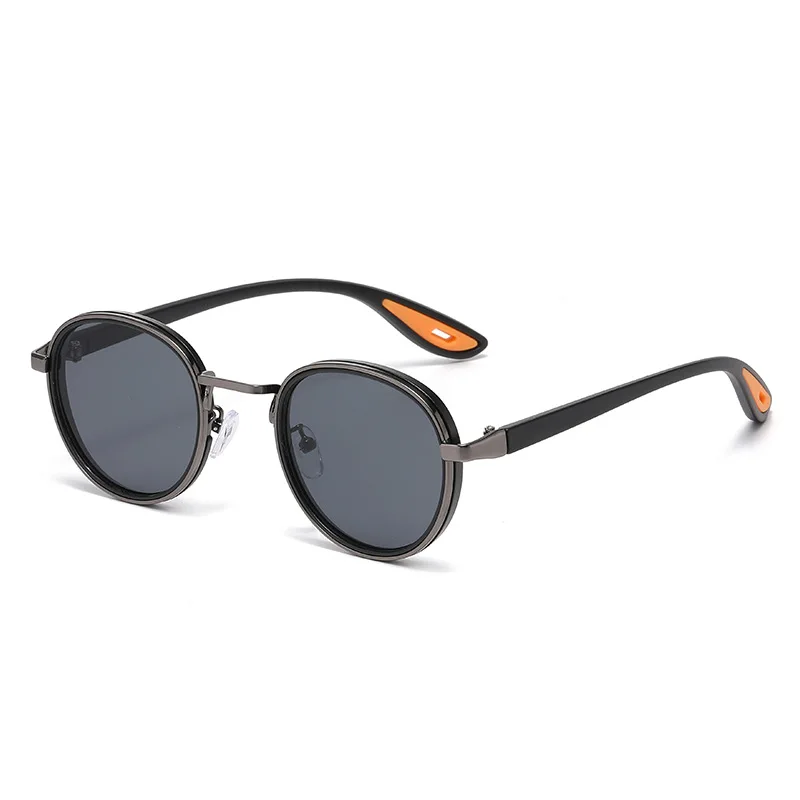Vintage Round Sunglasses – Unisex Metal Frame UV400 Driving Shades - Image 10
