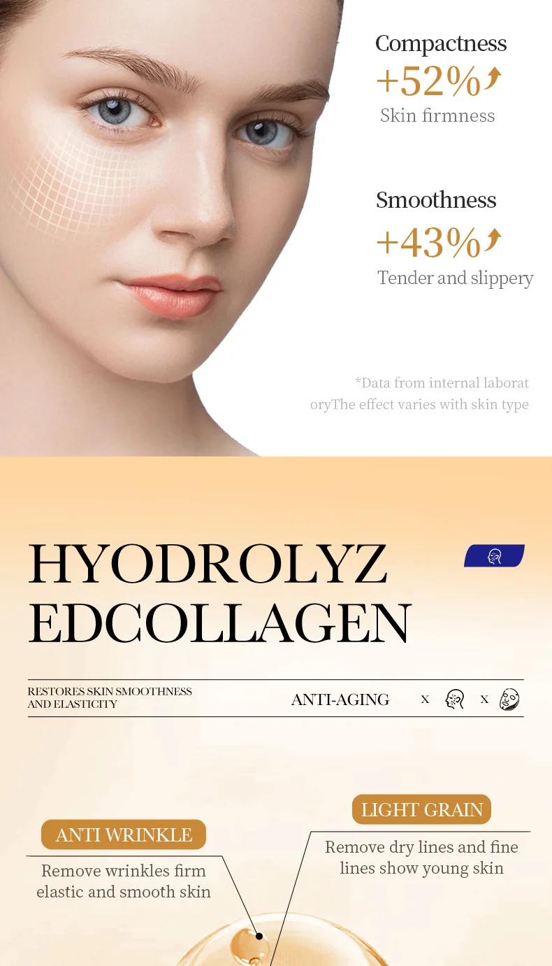 10PCS Collagen Facial Mask—anti-aging Korean skincare to fade fine lines, firm skin, and deeply moisturize. Brightening care for smooth, radiant complexion. - Image 18
