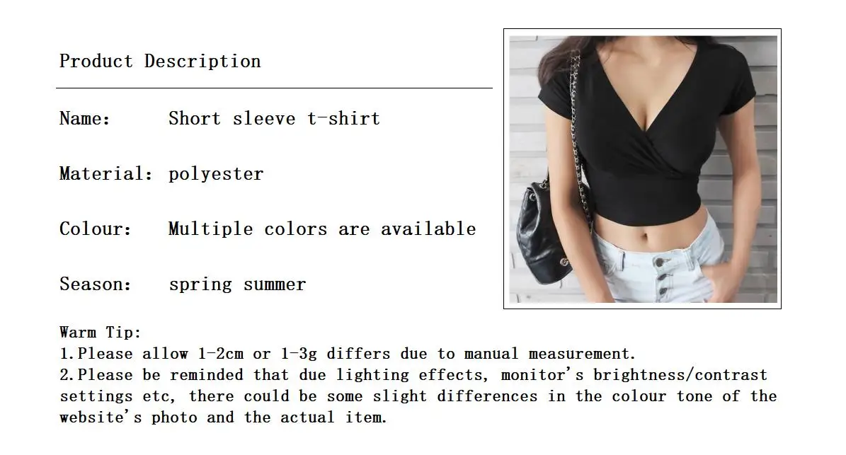 New Summer Black V-neck crop top—sexy short sleeve corset-inspired tee in Y2K streetwear style. Korean fashion slim fit for bold, trendy women’s looks. - Image 11