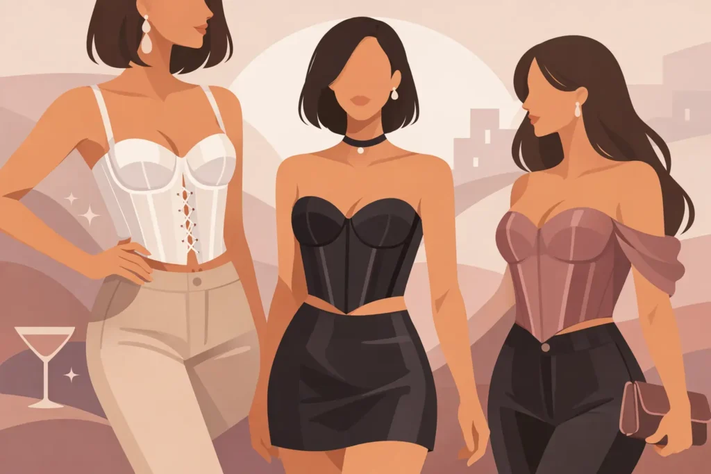 Corset Inspired Going Out Tops That Turn Heads