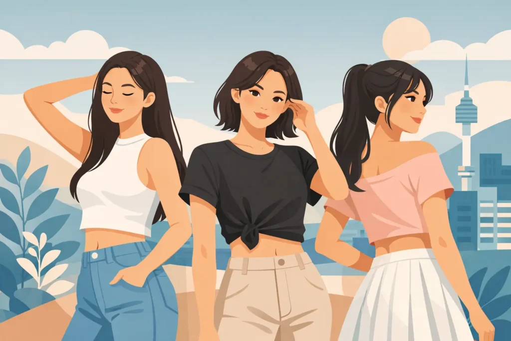 Korean Style Crop Tops for Confident Everyday Looks
